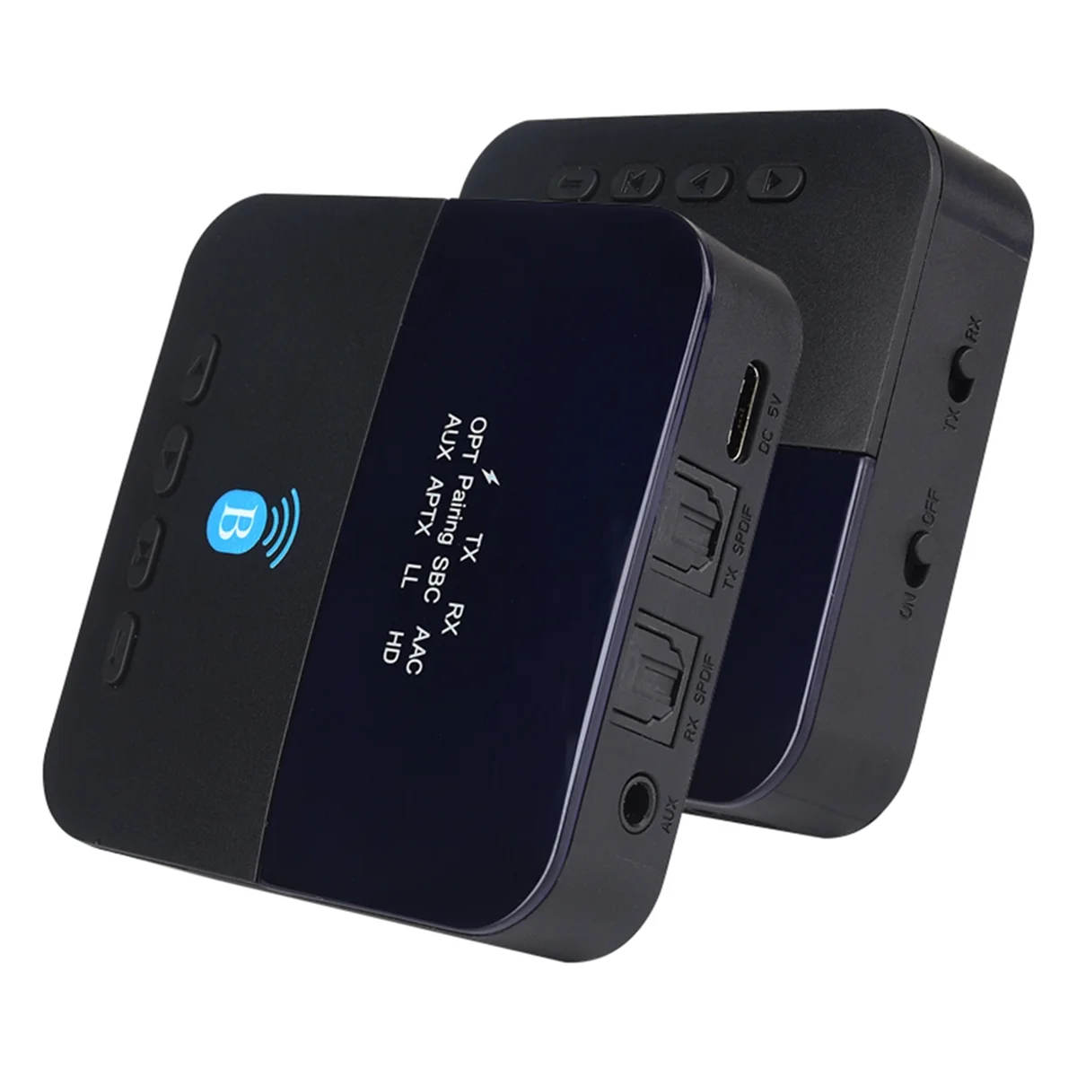 

Bluetooth Audio Transmitter Model BTC880 Bluetooth 5.0 Wireless Adapter Multifunction 2-In-1 Audio Receiver Transmitter-ABRJ