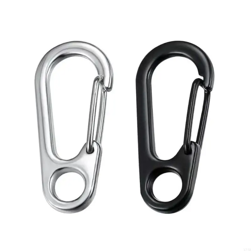 X7JD 10Pcs Keychain Zinc Alloy Heavy Duty Keychain Carabiner Multifunction Carabiner