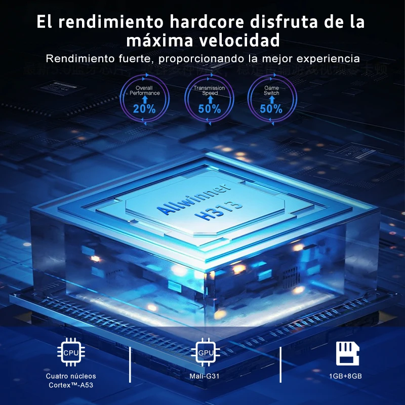 Allwinner H313 Android TV Box MX10 K3 1.5GB 8GB Mali-G31 Wi-Fi 2.4G/5G + BT4 Smart 4K Media Player Support Voice Remote Control