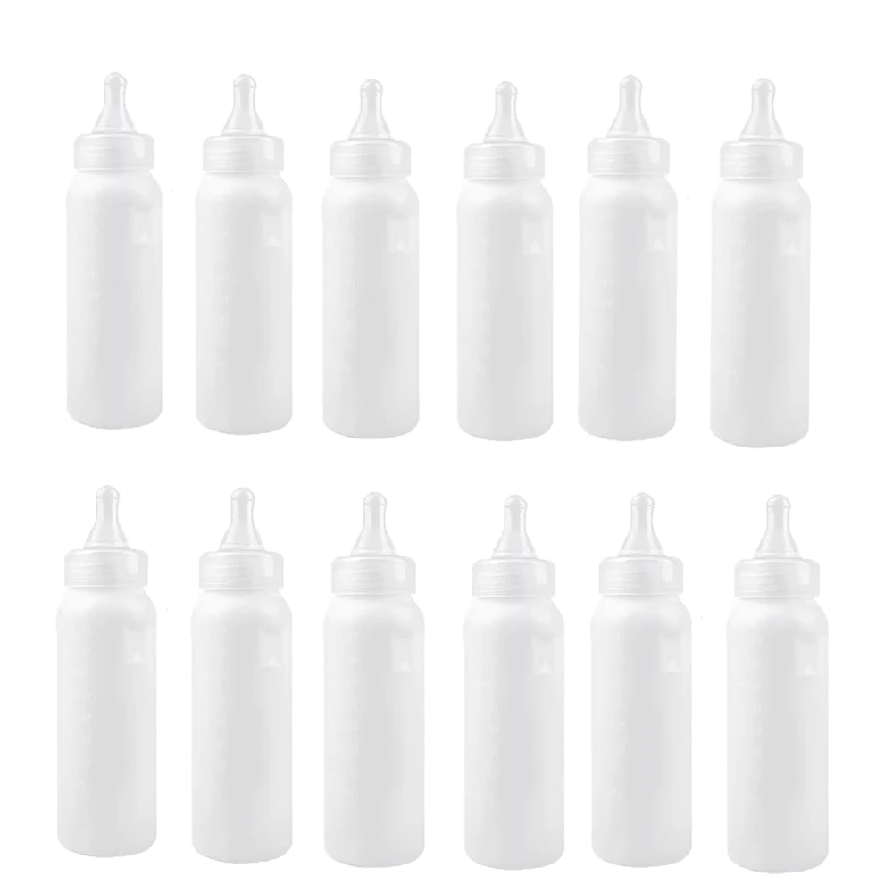 Wholesale Farming Animal Milking Bottle Plastic 250ml With Graduation For Weaning Small Animals Pet Dog Piglet Sheep Cat 20PCS