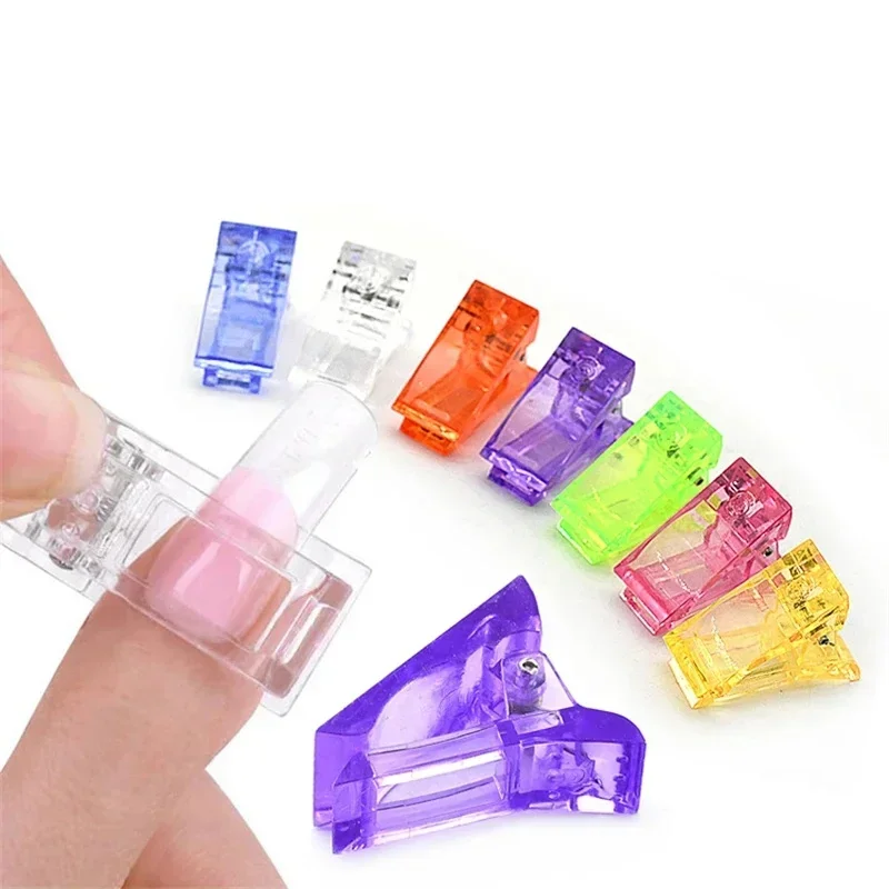 Nail Clips Acrylic Extension Forms Nail Quick Fingernail Extension UV Assistant Tool Nail Tips Clips Nail Art Mold Fixing Clip