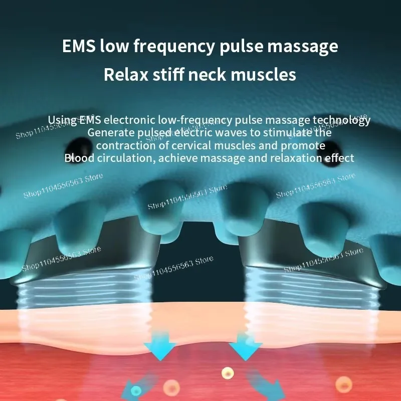 الكهربائية الرقبة مدلك USB الأشعة تحت الحمراء التدفئة وسادة هوائية إصلاح عنق الرحم الجر الكتف العمود الفقري دعم الجسم الاسترخاء مُدلك بالاهتزاز