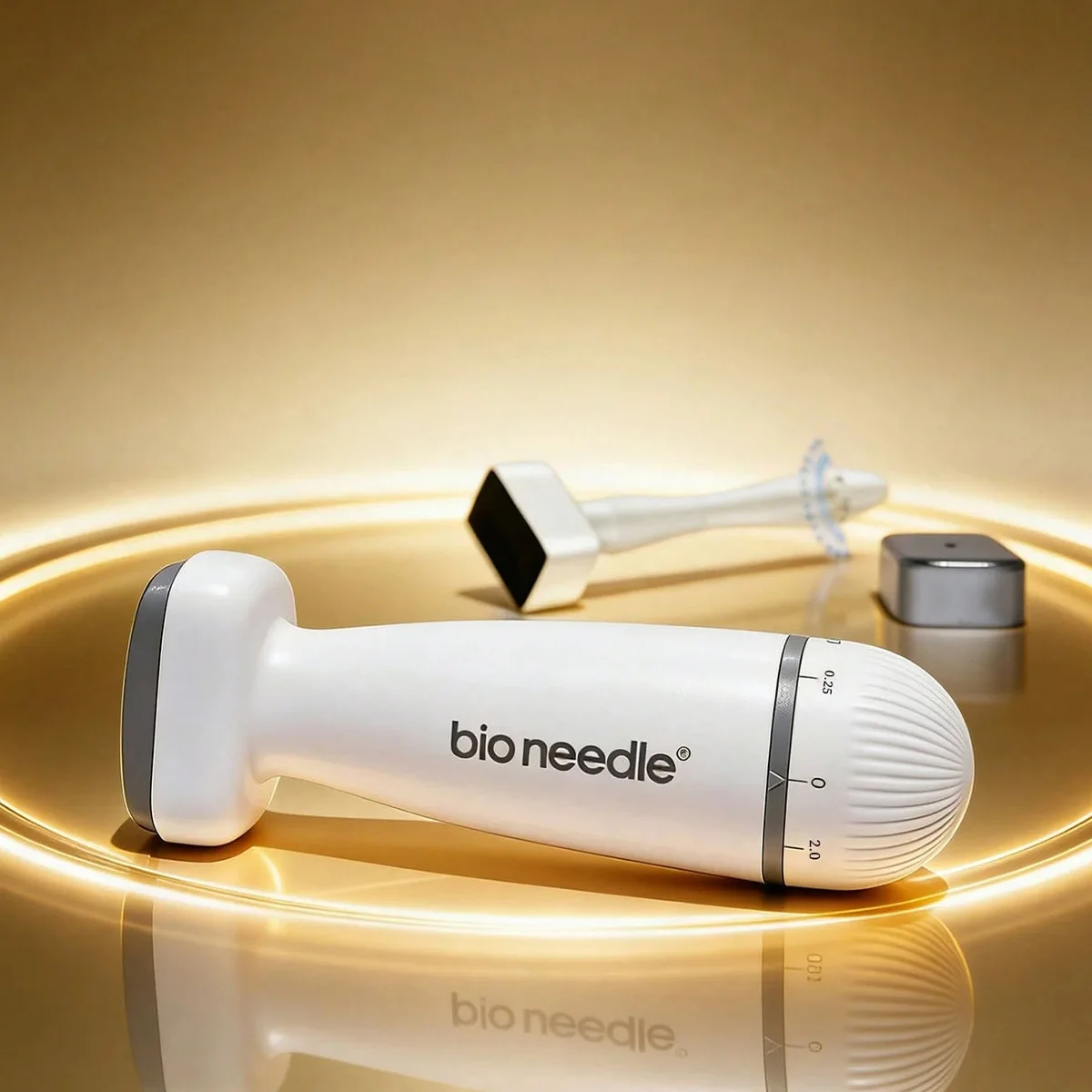 120 Nadeln Derma Stamp Einstellbares Bio-Nadel-Gerät Tragbares Kopfhaut-Massage- und Hautpflege-Tool Kompakt Geeignet für Gesicht, Kopfhaut, Bart und Körper – Detail 10