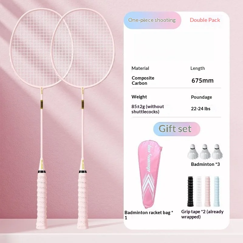 

Карбоновые ракетки для бадминтона, 2 шт., атакующие, сбалансированные, прочные, легкие, мощные, напрямую от производителя.