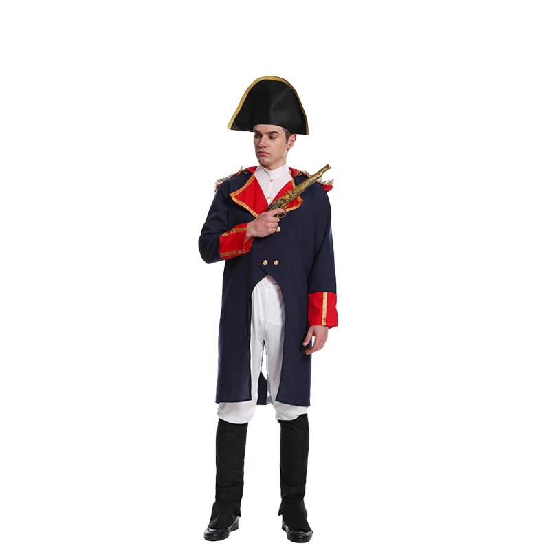 زي نابليون للعب الأدوار للرجال البالغين، زي تنكري للحفلات التنكرية لشخصية تاريخية مضحكة
