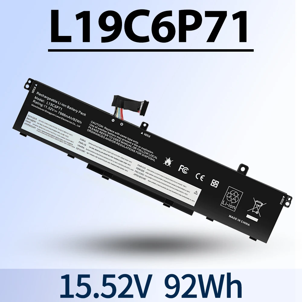 New L19C6P71 Battery for Lenovo ThinkPad P15 P17 T15G G1 G2 Gen 1 2 Mobile Workstation 20ST 20SU 20SN 20SQ 20YS 20YR 20UR 20US