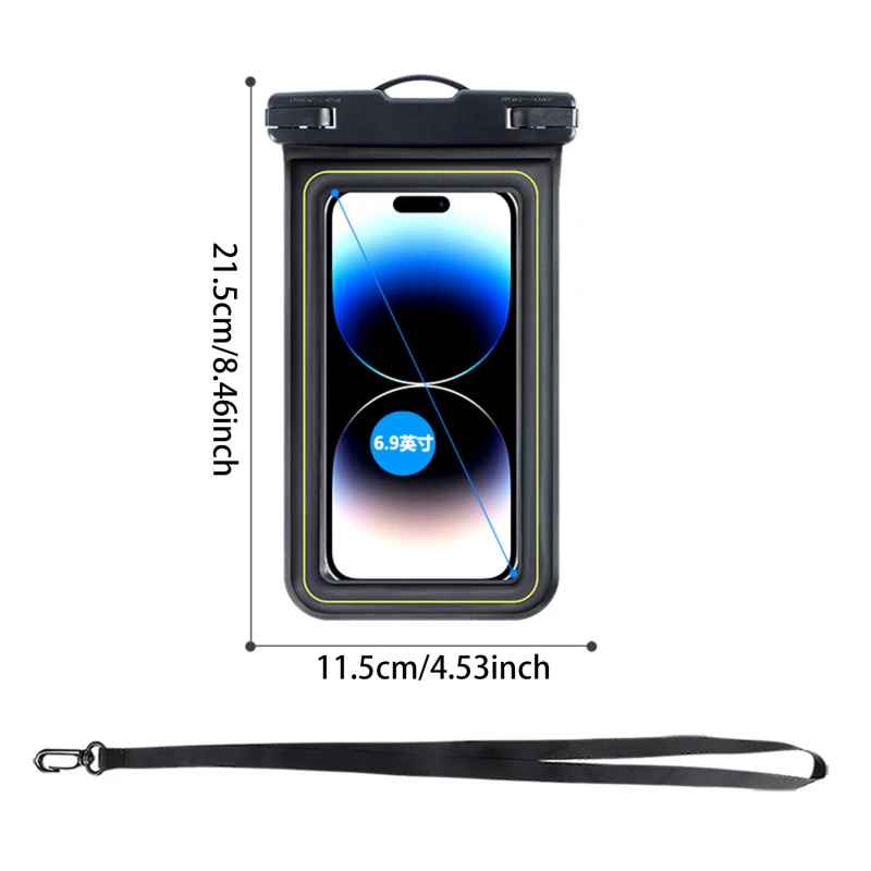 New Float Waterproof Phone Bag For iPhone 15 14 13 12 11 Pro Max 14 Plus XR Universal Crossboday Swim Storage Pouch Case