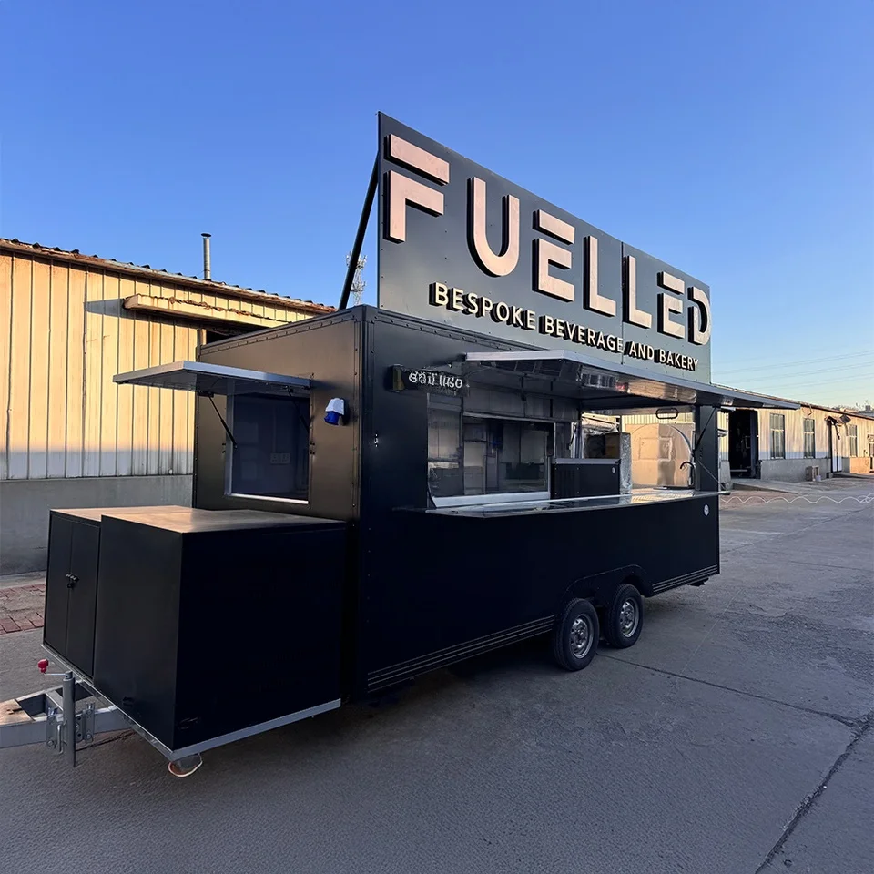 

Portable Outdoor Kitchen Food Truck Trailer Cart Mobile Snack Bar Ice Cream Truck Tent Caravan - Ideal for Camping And Catering