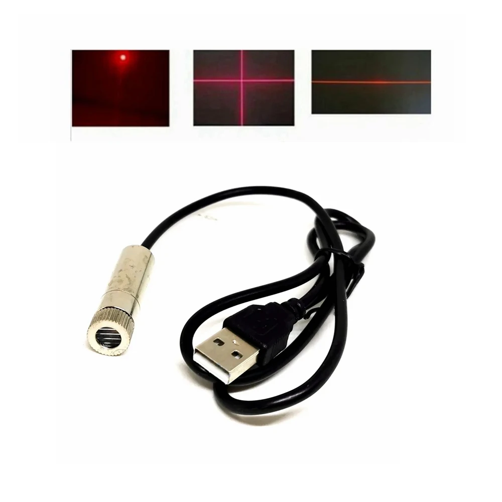 650nm 100Mw Focussable Head Positionering Uitlijning Tool Rode Stip/Line/Cross Laser Diode Module Met Usb