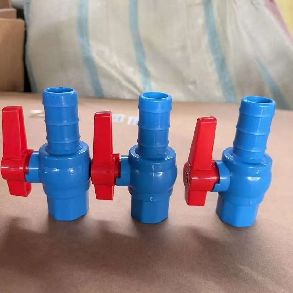 Internal thread six points blue ball valve 6 separately closed valve plus water discharge integrated inner wire switch water tank truck