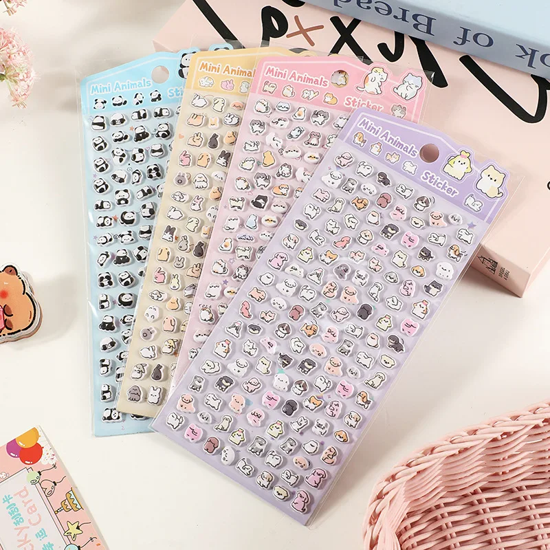 

Пенопластовая наклейка с мультяшным дизайном животных для чехла для телефона, 3D пухлые наклейки для скрапбукинга, журнала, клейкая наклейка с пузырьками, каваи, принадлежности для самостоятельного изготовления