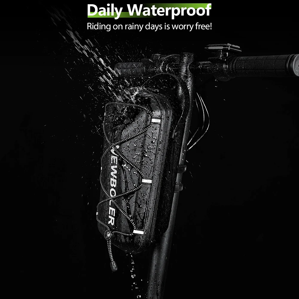 NEWBOLER Elektroroller-Fronttasche, Lenker, wasserabweisend, Schnellverschluss, 3 l/5 l, EVA, große Kapazität, Universal-Roller-Fronttasche – Detail 4