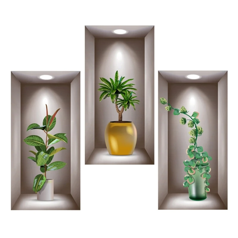 PVC Plant Decals Sticker Transform Your Space with Natural & Artistic Touches Dropship