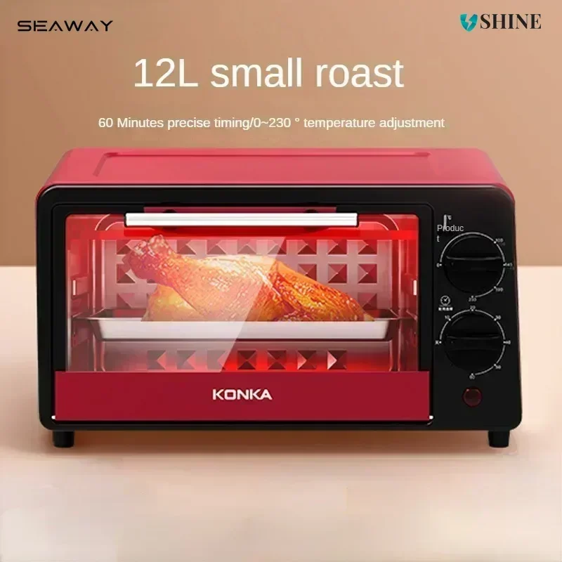 

New Home Electric Oven - 12-Liter, Multifunction for Cake Baking. Small Mini Automatic, Also for Pizza.