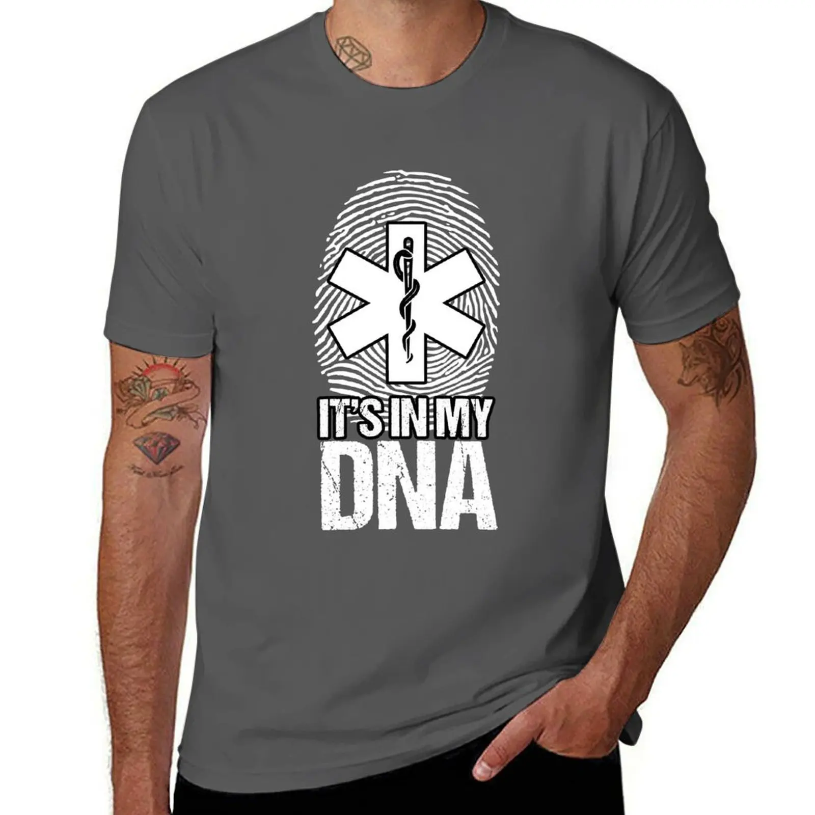 

Certified EMT It's In My DNA Paramedics Ambulatory Services T-Shirt man graphic t shirt T-Shirt
