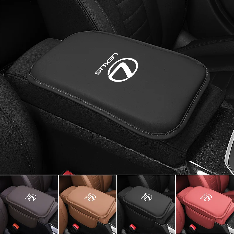 

Leather Car Armrest Box Center Console Arm Rest Protection Mats For Lexus IS500 LS460 RC200 LM300 RX450 LX NX350h UX RZ450e RC30