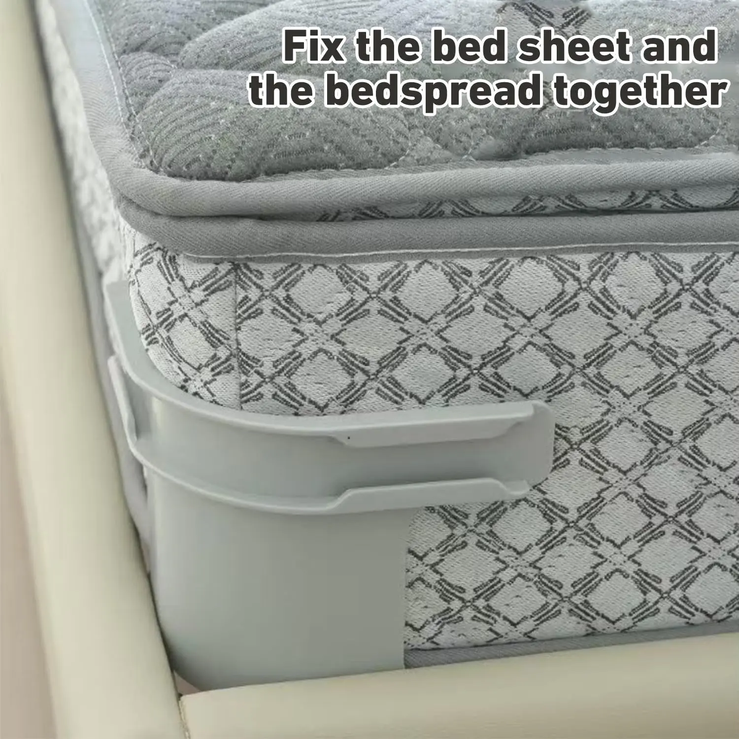 Klipsy do mocowania narożników prześcieradeł, niewidoczne uchwyty do zakrywania łóżka z wytrzymałymi paskami do materaca, uniwersalne blokady do prześcieradeł.