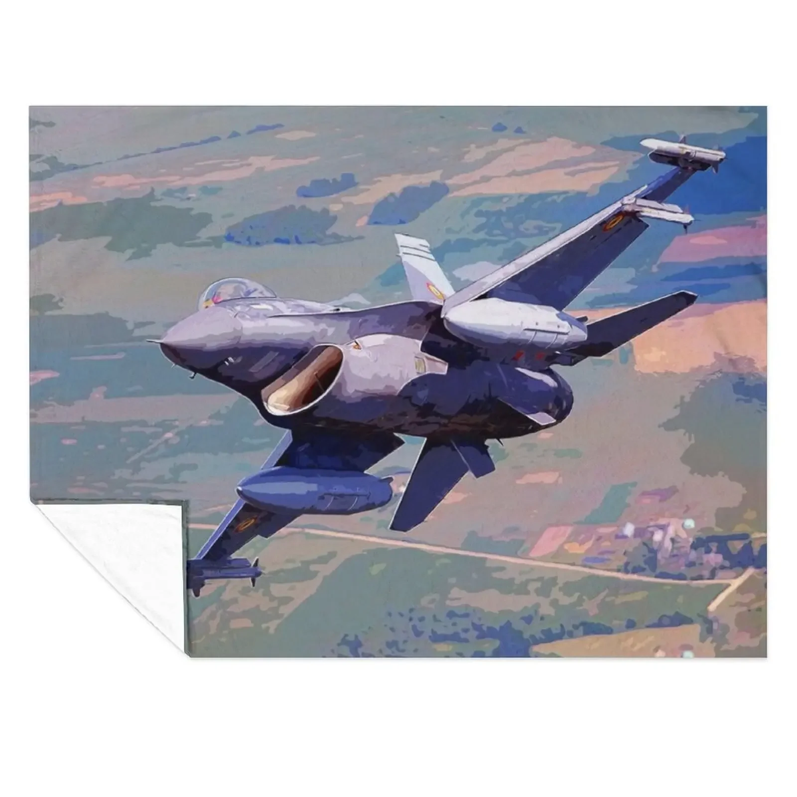 

F16 Fighting Falcon maneuvering in the sky Throw Blanket Luxury Blankets For Bed Plaid on the sofa christmas decoration Blankets