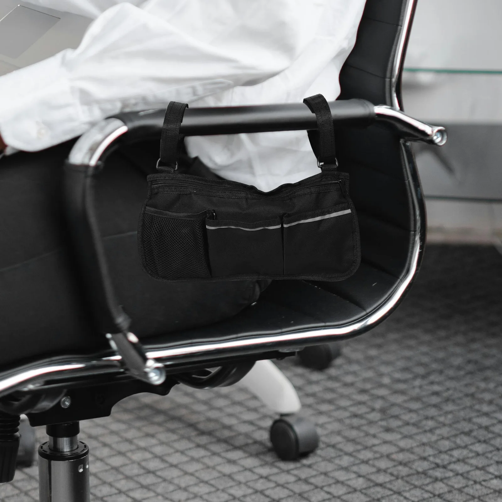

Wheelchair Armrest Storage Bag 600d Oxford Cloth Adults Side ganizer Pouch Fabric Baskets Walker Bags Folding Accessories Phone