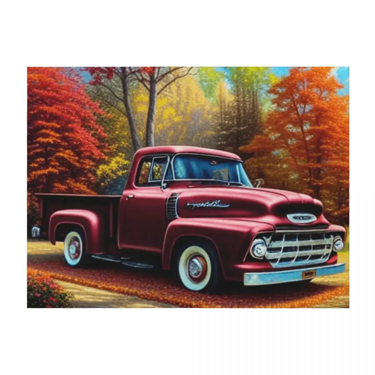 

Vintage Red Truck Throw Blanket Beautifuls Decorative Throw Luxury Brand Flannels Blankets