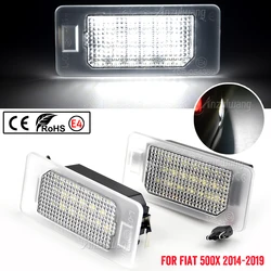 For Fiat 500X 2014 2015 2016 2017 2018 2019 LED License Number Plate Light White Rear Tag Lamps Canbus No Error Auto Parts