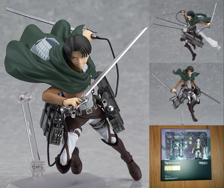 Attack on Titan Mikasa·Ackerman Eren Jaeger  Levi·Ackerman Exquisite Craftsmanship Toys Action Figure Anime Figure Model Gift