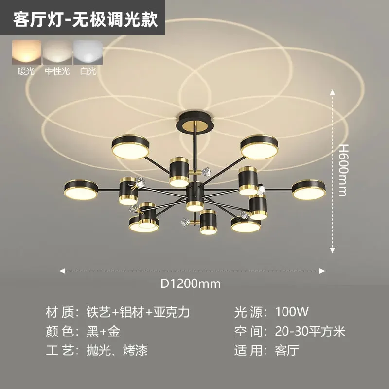 Luz de proyección de estudio de dormitorio de sala de estar de moda posmoderna creativa nórdica