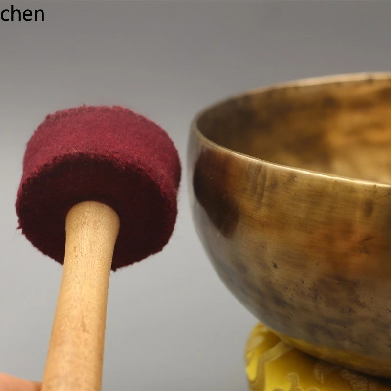 Cz singing handmade brass sound therapy bowl buddha sound bowl practice copper chime bowl yoga supplies ornaments