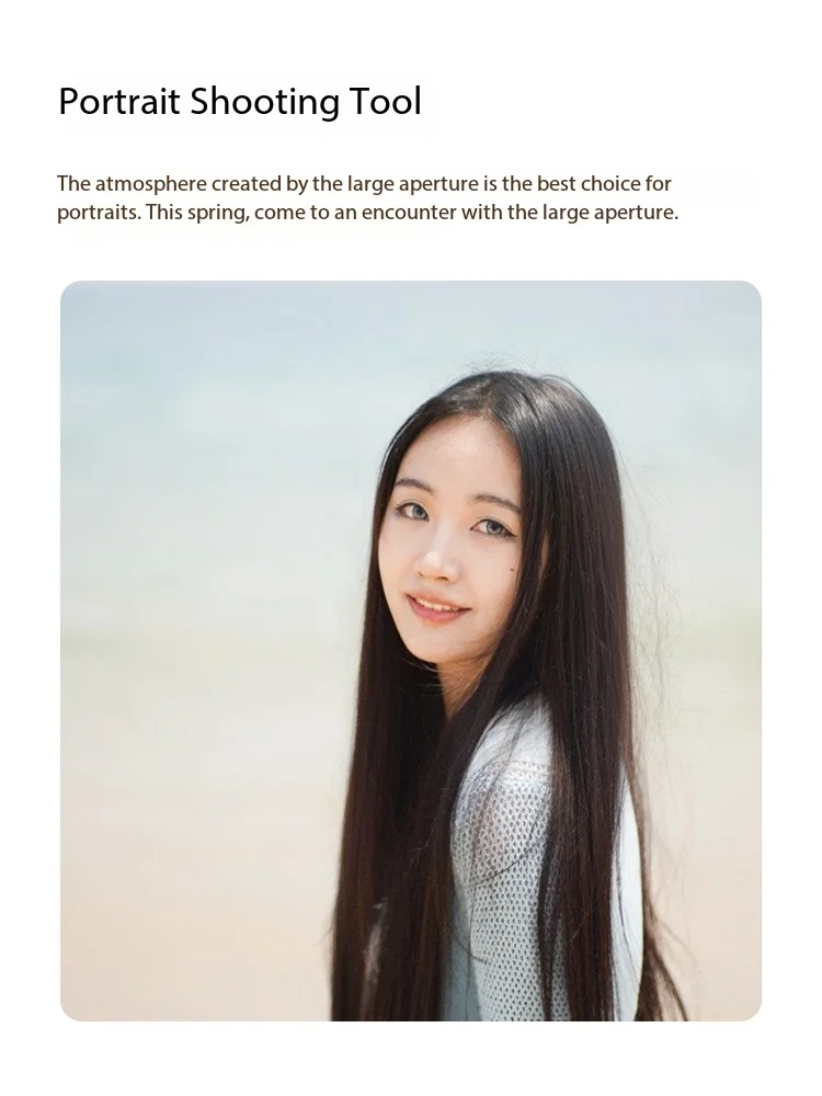 SGimage 50mm F1.4 Camera Lens APS-C Large Aperture Standard Prime For Sony E Fuji X Canon EF-M/RF Nikon Z M43 L Mount Cameras