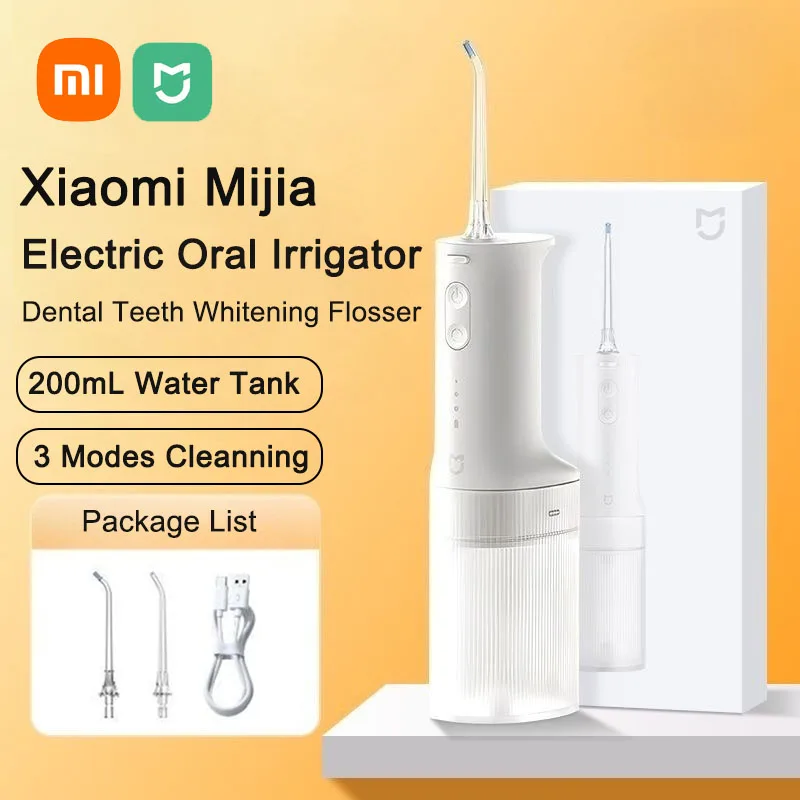 Портативный ирригатор для полости рта Xiaomi Mijia MEO705, зубная нить для отбеливания зубов, щечный очиститель зубов, водяной импульс, водяная нить для зубов