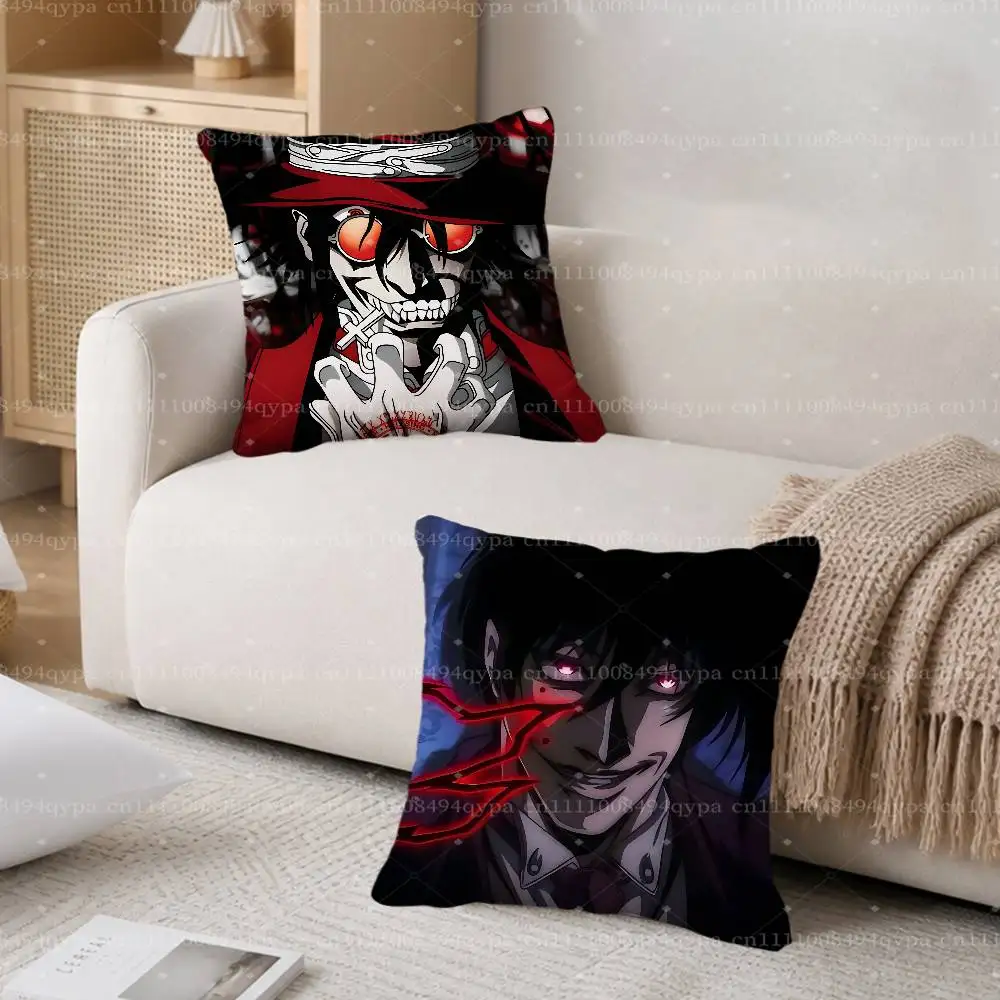 H-Hellsing Alucard Throw Pillow Cushion Cases Kawaii Decorative Living Room Decor Soft Decorative Pillows