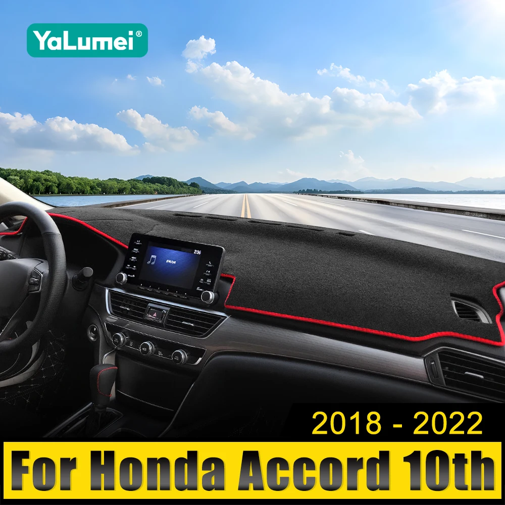 

For Honda Accord 10th 2018 2019 2020 2021 2022 Car Dashboard Cover Instrument Desk Sun Shade Mat Dash Non-slip Pad Accessories