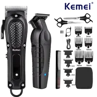 Kemei KM-1071 KM-2299 Men's Professional Hair Clipper Cordless Hair Clipper Men's Beard Trimmer Electric Haircut Beauty Kit