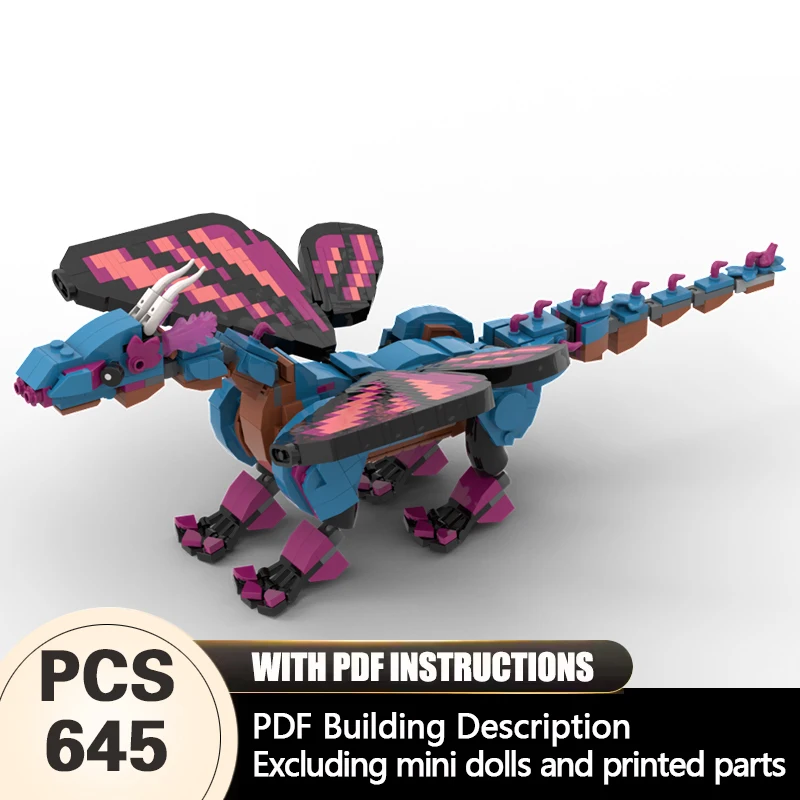 Creators Animal Series Model MOC Building Bricks Butterfly Dragon Modular Technology Gifts Holiday Assemble Children Toys Suit