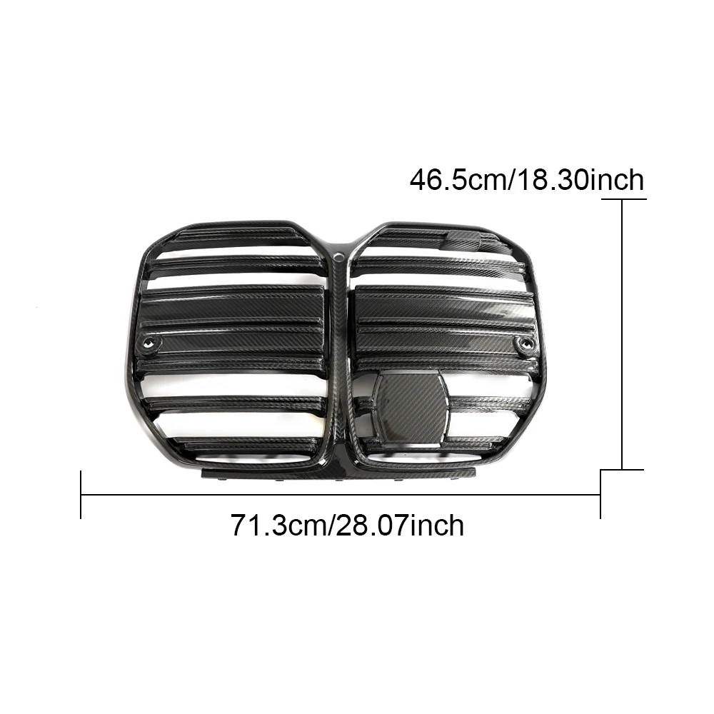 

Высококачественная сетка передней решетки из сухой углеродного волокна с ACC для BMW 4 серии G26 440i 21-23