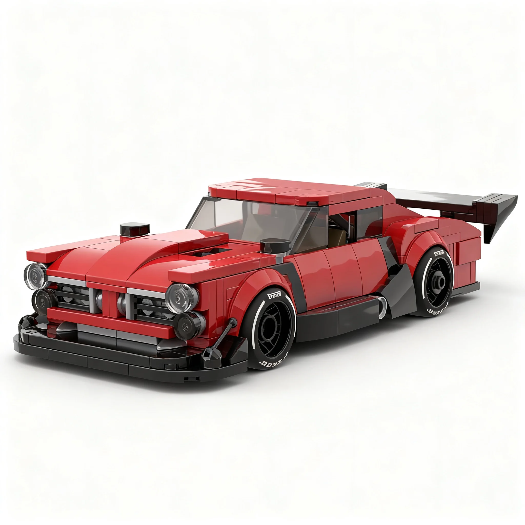 333pcs MOC Pontiac Catalina Drag Edition City Champions Model Building Blocks Christmas Gift Architecture Toy Birthday Creative