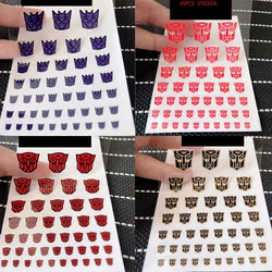 Dropshipping 4 Styles 45pcs Transformation robot toys G1  sticker Symbol Decal for Custom DIY Toys Accessories Decoration