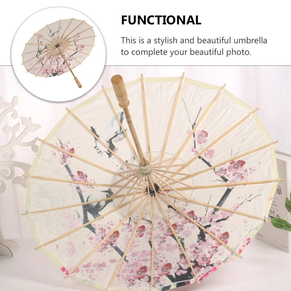 Colorful Flower Umbrella Decorative Decorate Classical Japanese Ancient Style Oil Paper for Performance Handmade