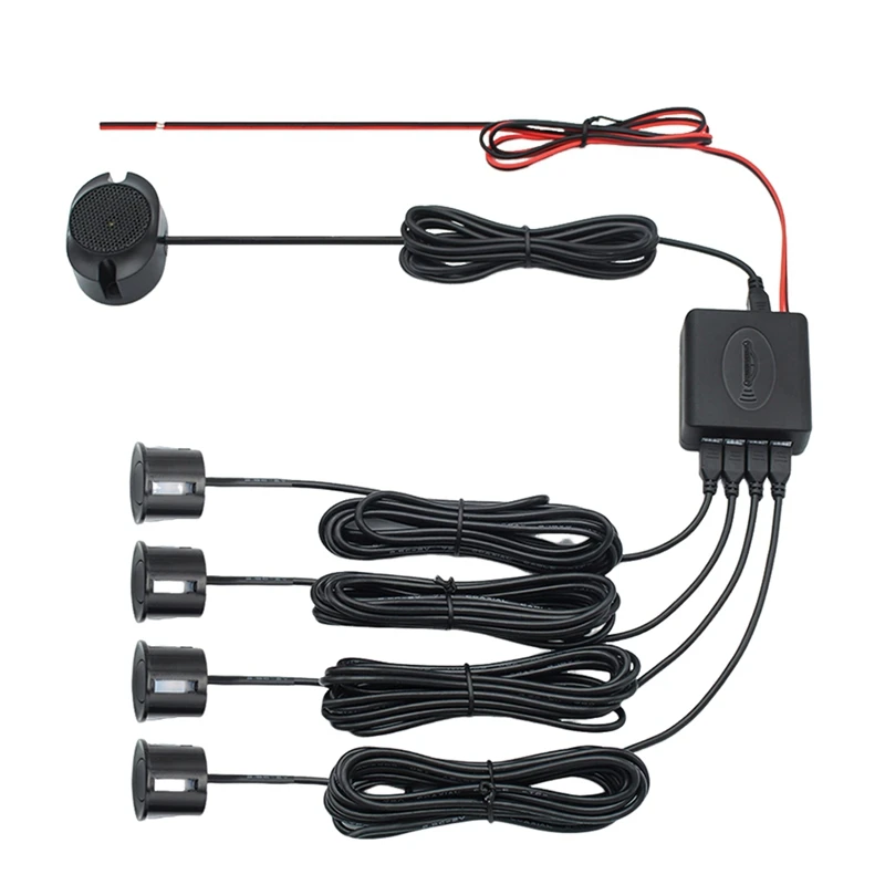 Reversing Radar Adjustable Volume Buzzer Sensor Parking Assist Plastic Car Supplies