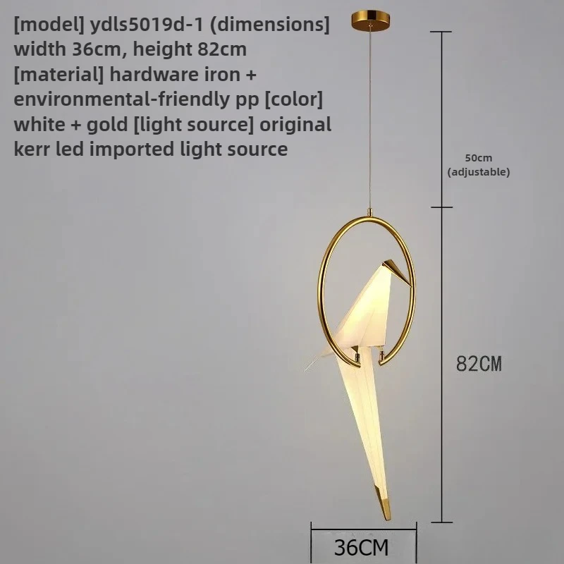 

Contemporary and Contracted Papercranes Birds Droplight Character Art Creative Bedroom Lamp Sitting Room Lamps and Lanterns