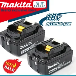 NEW Compatible Makita 18V 6.0Ah Rechargeable Power Tool Battery Lithium ion Replacement BL1830B BL1850B BL1860B BL1815 BL1840