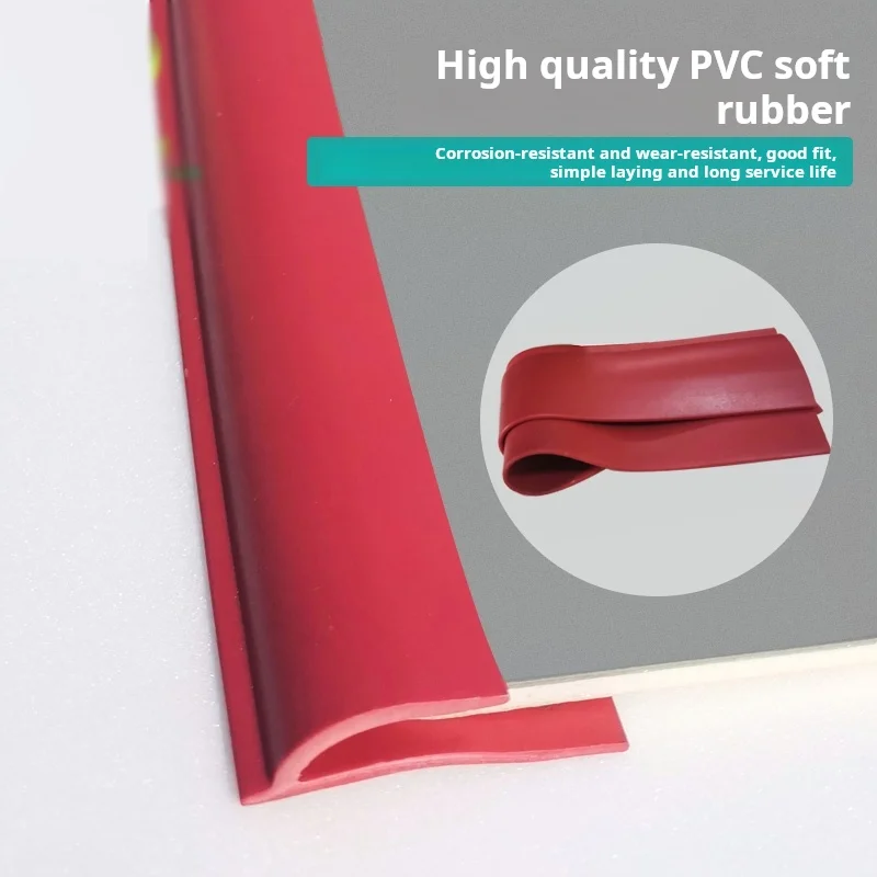 1M PVC Sealing Strip Floor Adhesive Edge Wrapping Carpet Floor Edge Pressing And Sealing Strip Threshold Height Connecting Strip