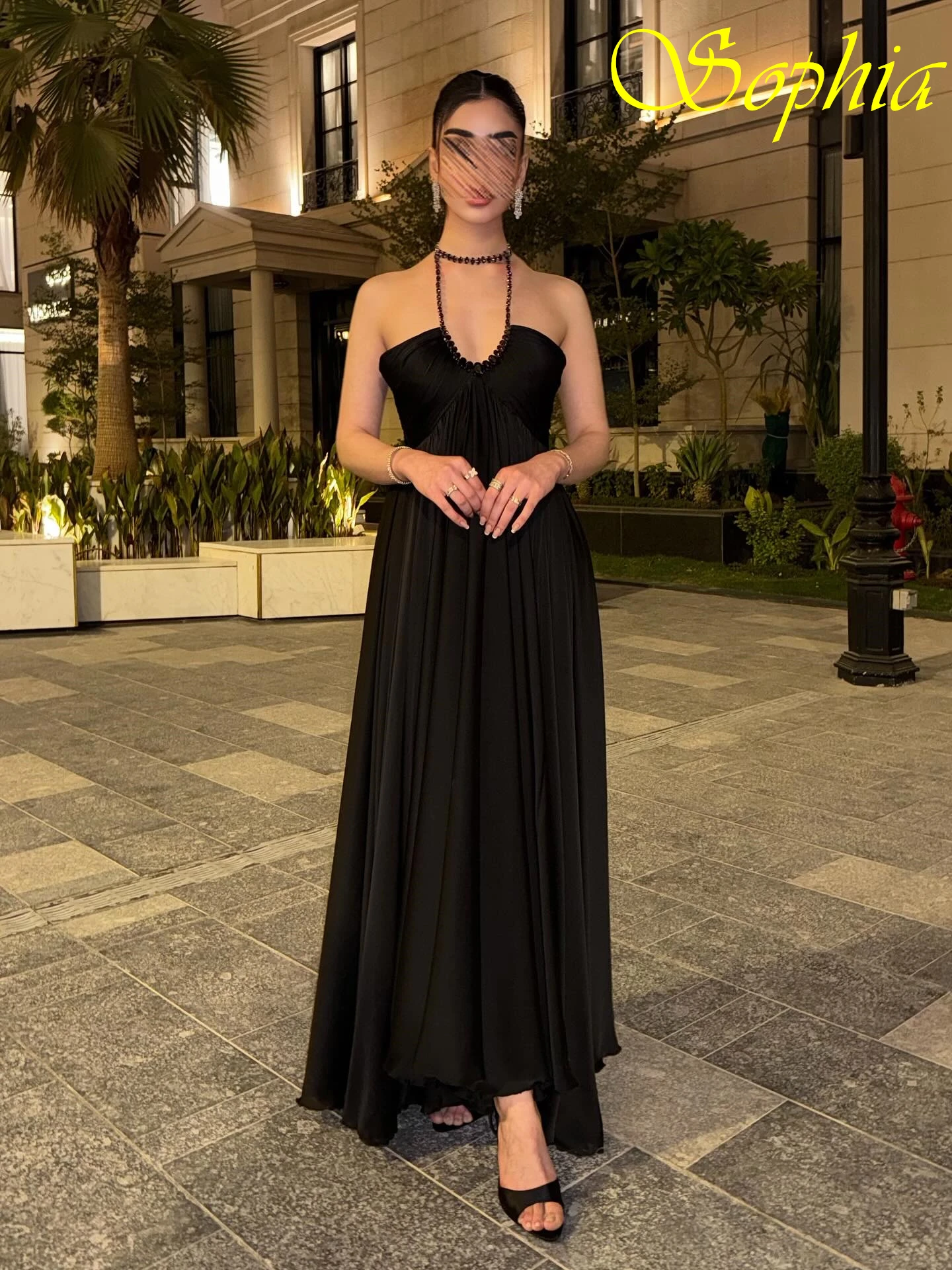 Customized Mermaid Halter Sleeveless Elegant Formal Evening Dress Fashion Bespoke Occasion Gowns High Quality Prom Dress