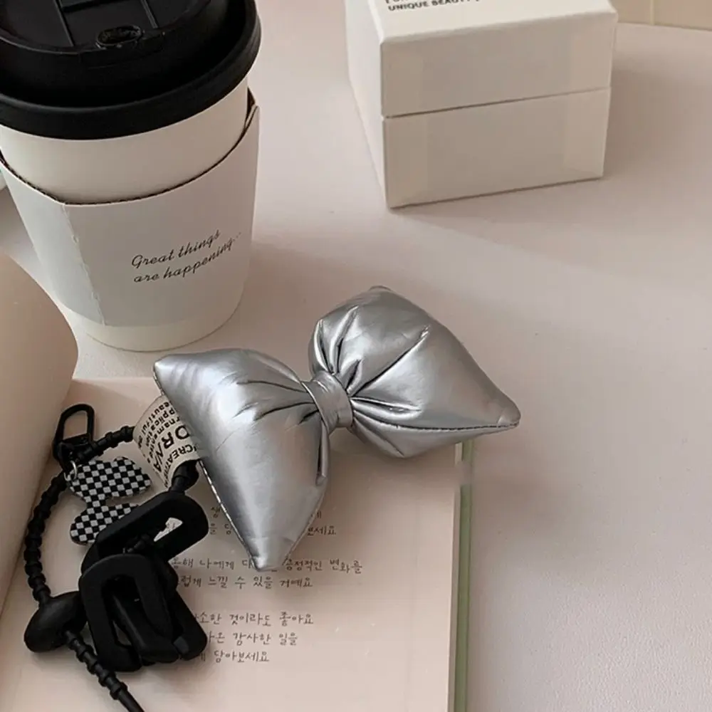 لطيف الكورية نمط محشوة القطن القوس قلادة Y2K الاكريليك سلسلة الدوبامين مفتاح سلسلة لينة أفخم محشوة بولي Hanger ملحقات السيارة