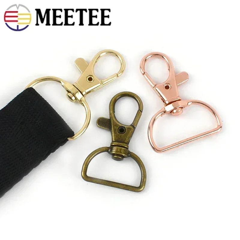 20/50Pcs 20/25mm Metal Lobster Buckles Snap Clip Clasps Swivel Trigger Carabiner Hooks Bag Webbing Strap Clothes DIY Accessories