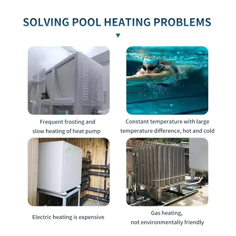 R410a مصدر الهواء مضخة الحرارة 45.5-198kw توفير الطاقة التدفئة التبريد مضخة التدفئة الهواء إلى الماء