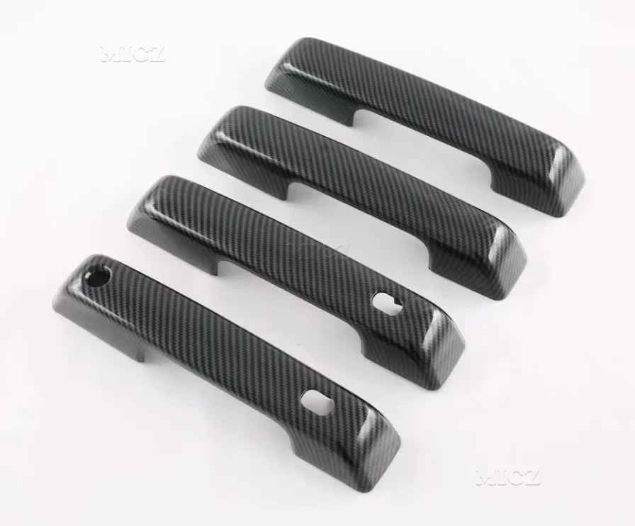 

For Ford F150 2021 2022 Accessories Carbon Fibre Car Side Door Handle Cover Door Handle Protector Sticker Trim Exterior Styling