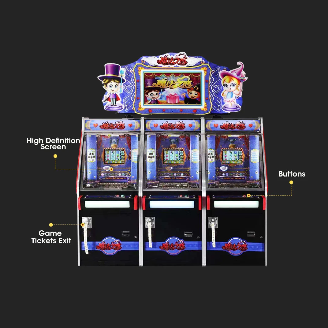 Hot Sale Entertainment Equipment Coin Operated Ticket Machine Token Coin Pusher Arcade Game Waterfall Coin Machines