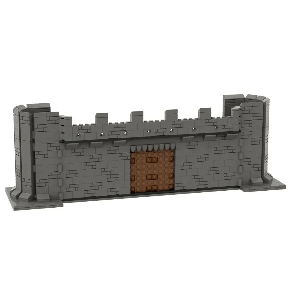 Small Granule Building Blocks Middle Ages City Wall Sentry Tower Assemble Compatible MOC Figures Model Bricks Children's Toys