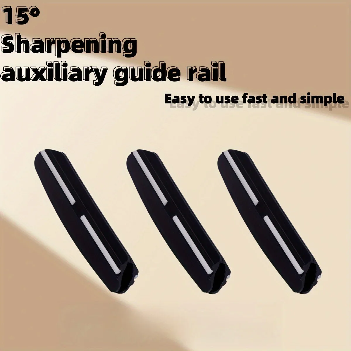 Professional 15° Quick Sharpening Stone, Angle Guide, Easy to Maintain 15° Angle, Durable Material, Time-Saving